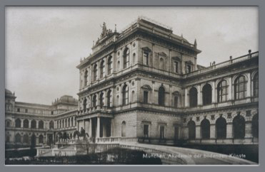 Akademie der Bildenden Künste in München um 1900