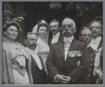 Hochzeit von Felicitas Tillessen und Rudolf Hesse am 8. August 1908