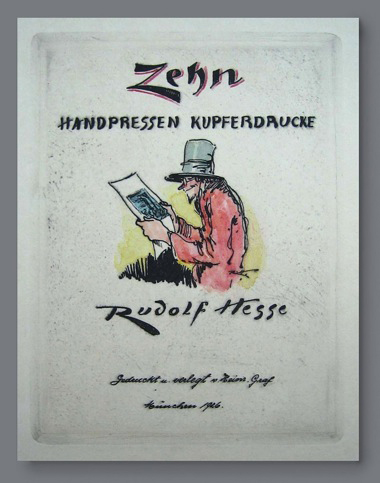 Rudolf Hesse (1871-1944): Mappenwerk, 10 Kupferdrucke, Verlag Heinr. Graf, München, 1926